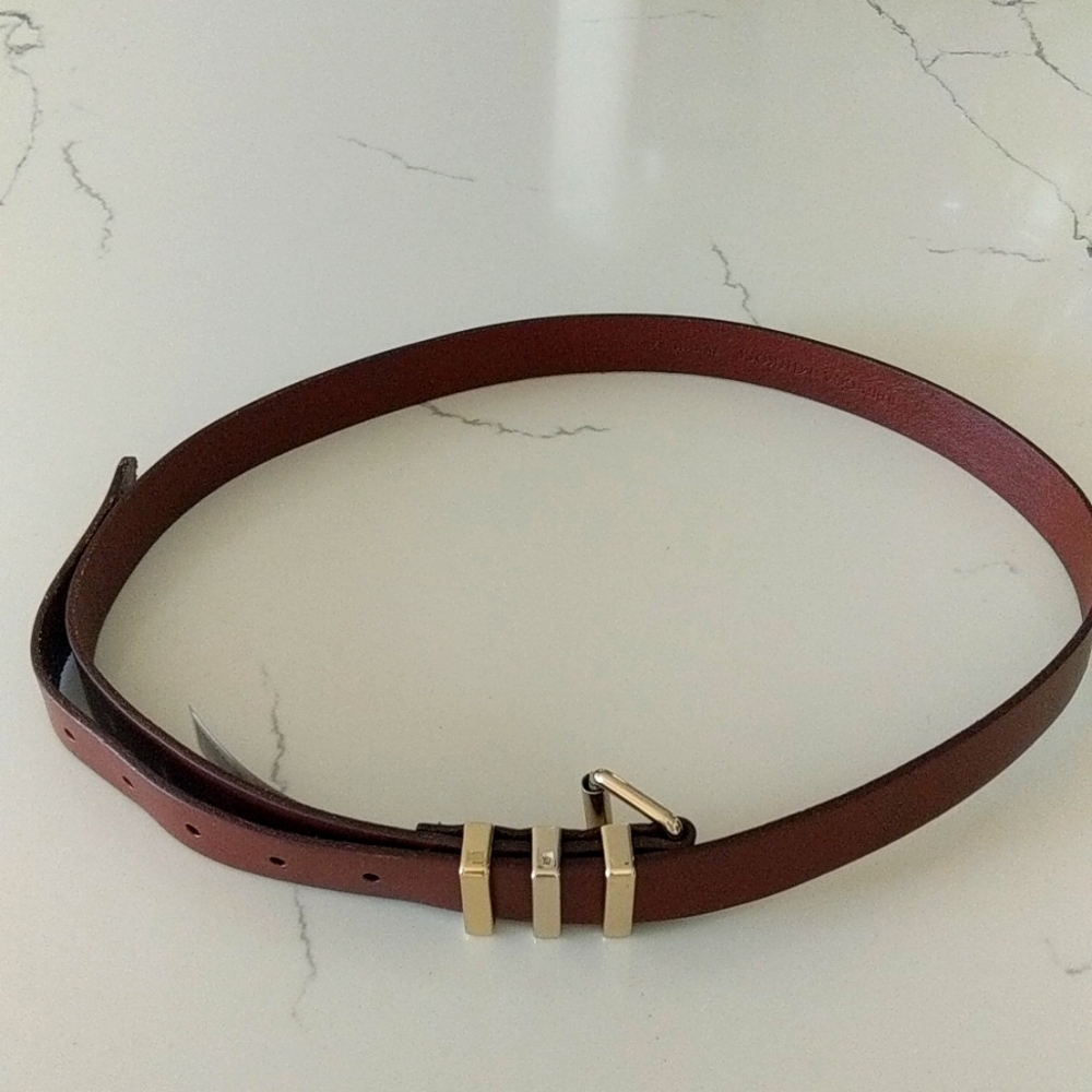 Rebecca Minkoff Suzy Iridescent Oil Slick Belt